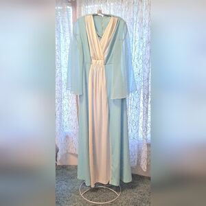 Baby blue vintage long gown